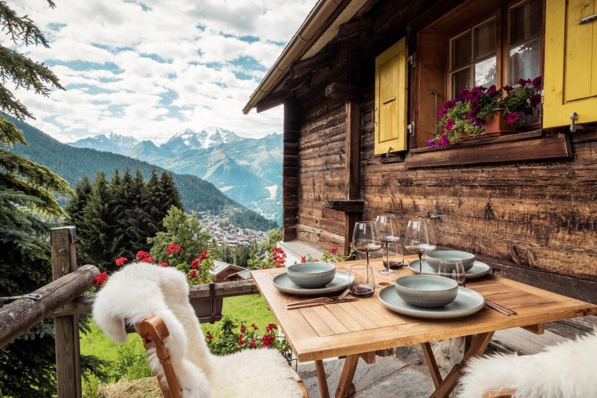 Cosy Chalet With Panoramic Views In Verbier Guest House Exterior foto